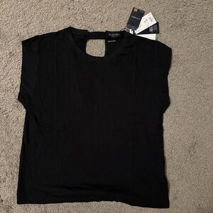 Piombo Elegant Black Women's Top